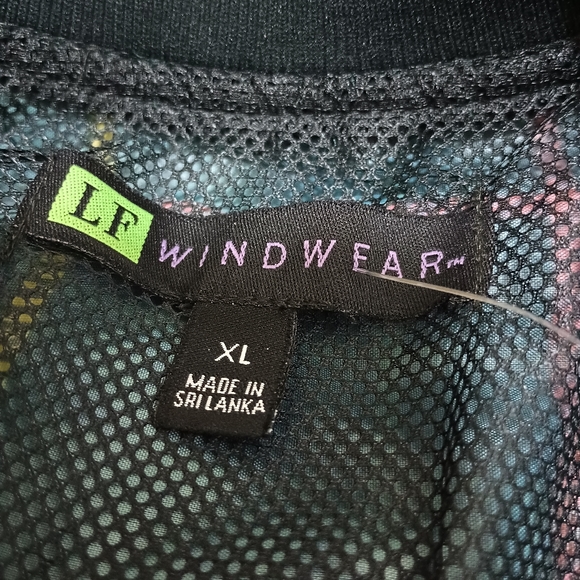 LF Windwear Green Plaid Mesh Lined Golf Windbreaker Pull-Over Vest Size Xlarge - Picture 2 of 14